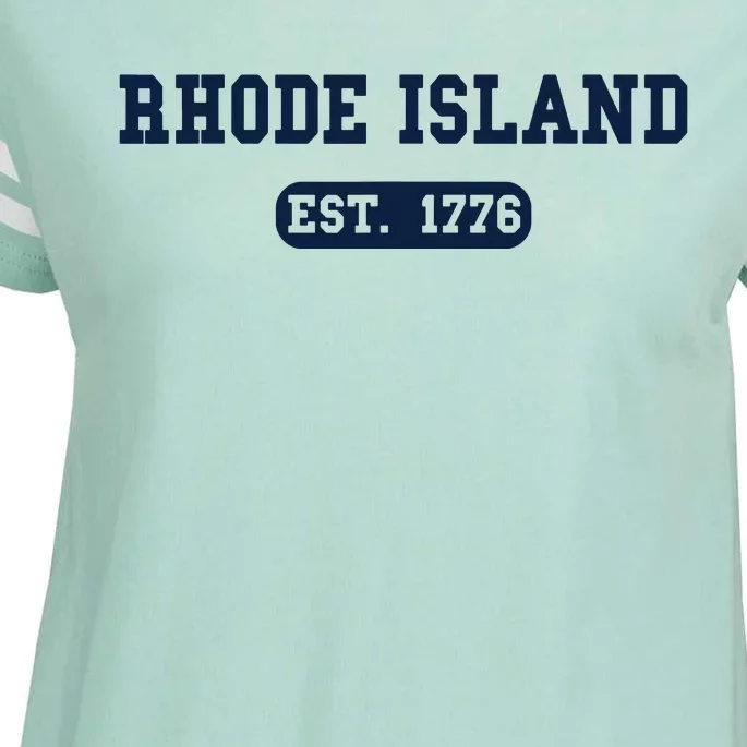 Rhode Island Throwback Design Classic Enza Ladies Jersey Football T-Shirt