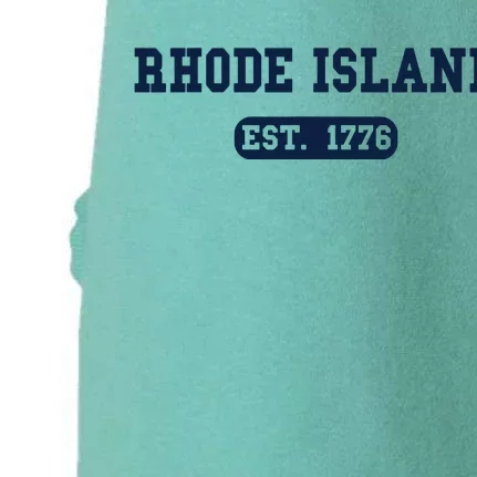 Rhode Island Throwback Design Classic Doggie 3-End Fleece Hoodie