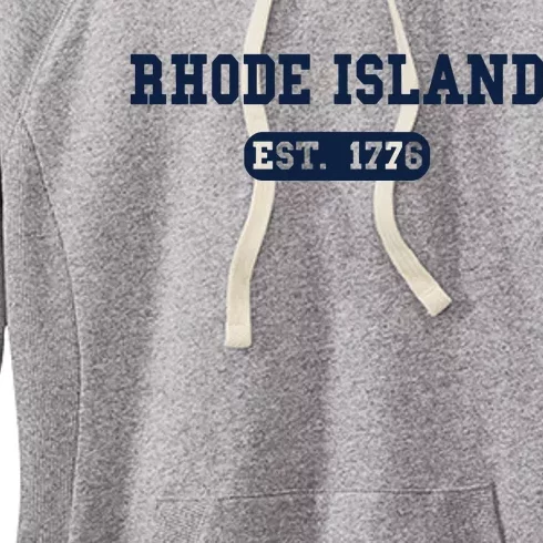 Rhode Island Throwback Design Classic Women's Fleece Hoodie