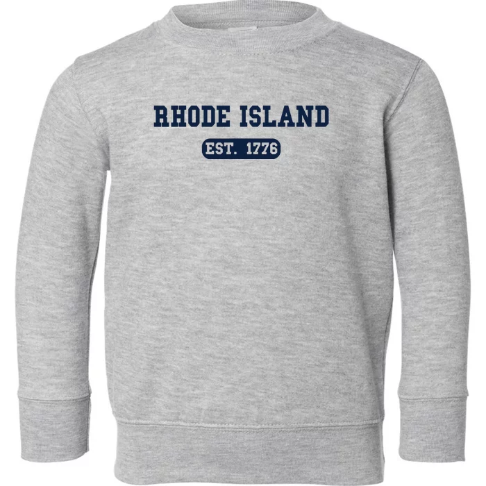 Rhode Island Throwback Design Classic Toddler Sweatshirt