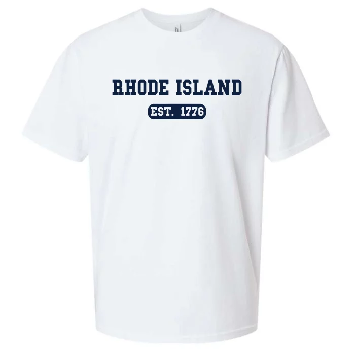 Rhode Island Throwback Design Classic Sueded Cloud Jersey T-Shirt