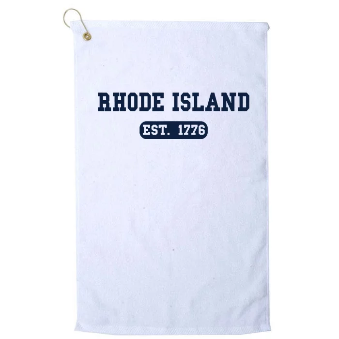 Rhode Island Throwback Design Classic Platinum Collection Golf Towel