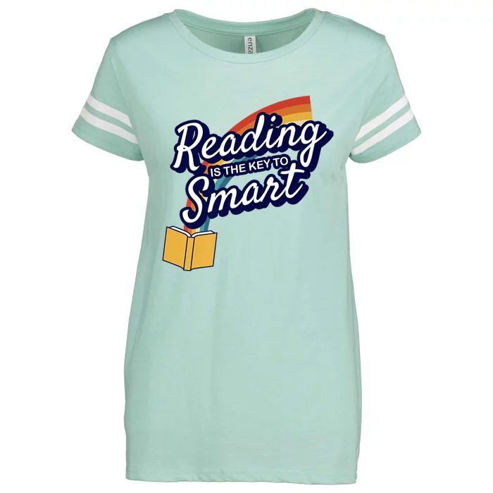 Reading Is The Key To Smart Enza Ladies Jersey Football T-Shirt