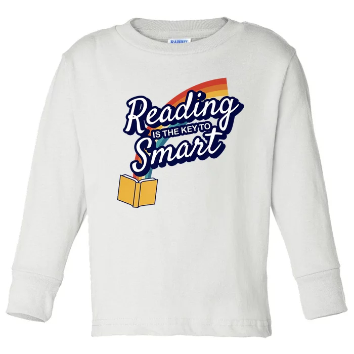 Reading Is The Key To Smart Toddler Long Sleeve Shirt