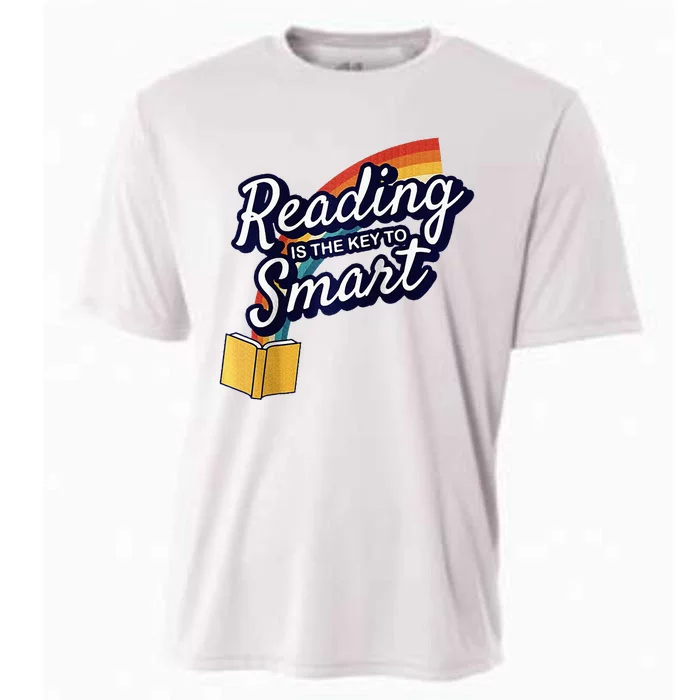 Reading Is The Key To Smart Raglan Baseball Cooling Performance Crew T-Shirt