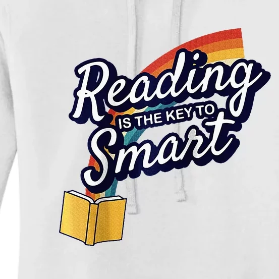 Reading Is The Key To Smart Raglan Baseball Women's Pullover Hoodie