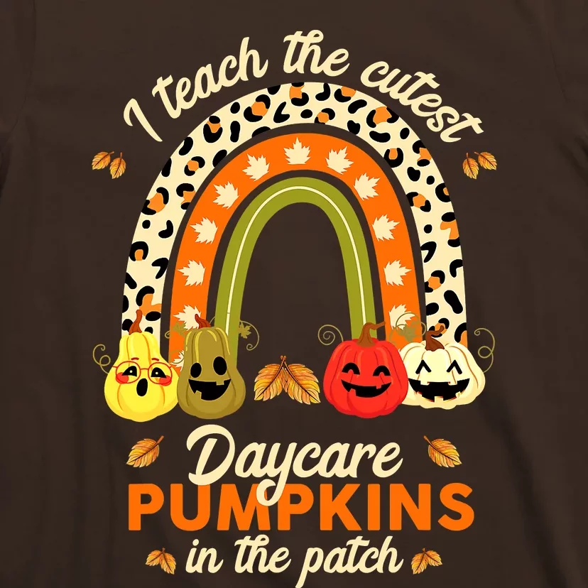 Rainbow I Teach The Cutest Pumpkins In The Patch Fall Season T-Shirt