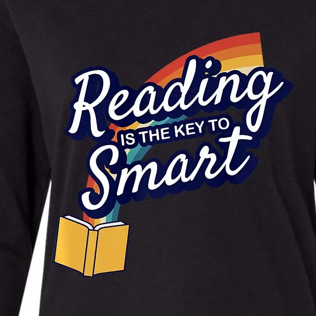 Reading Is The Key To Smart Womens Cotton Relaxed Long Sleeve T-Shirt