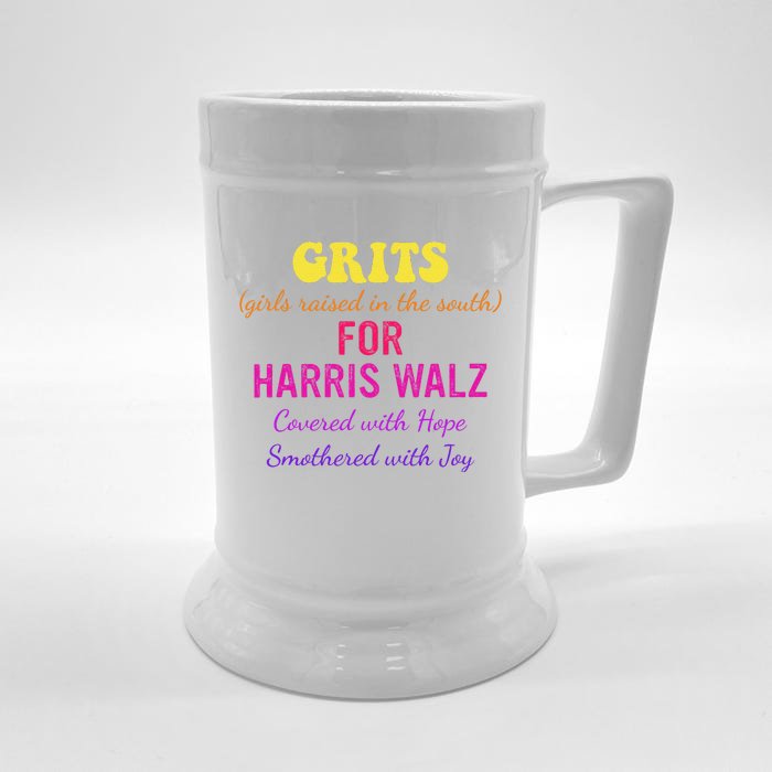 Raised In The South For Harris Walz Covered With Hope Front & Back Beer Stein