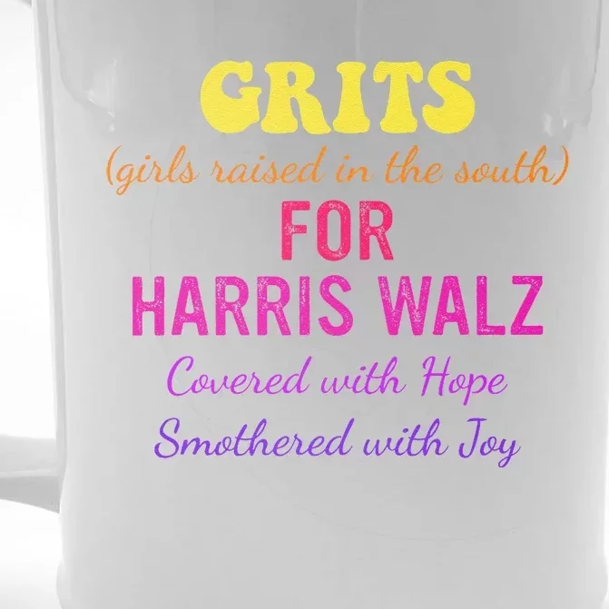 Raised In The South For Harris Walz Covered With Hope Front & Back Beer Stein