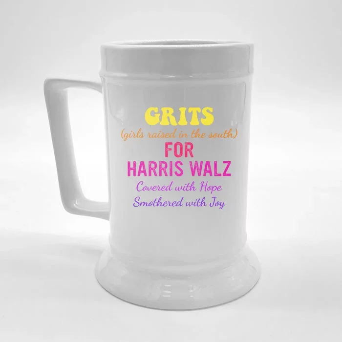 Raised In The South For Harris Walz Covered With Hope Front & Back Beer Stein