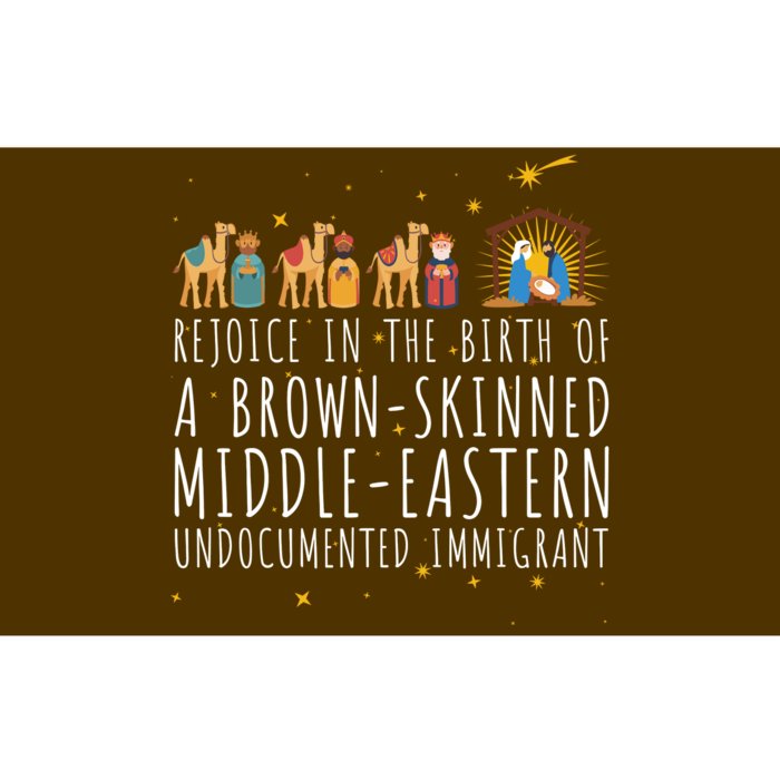 Rejoice In The Birth Of A Brown Skinned Middle Eastern Bumper Sticker