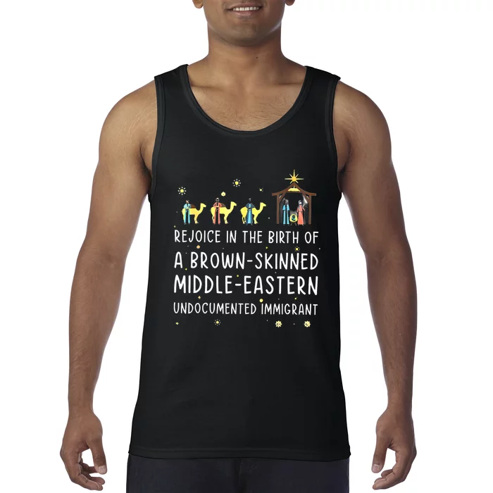 Rejoice In The Birth Of A Brown Skinned Middle Eastern Tank Top