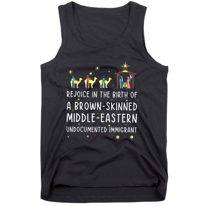 Rejoice In The Birth Of A Brown Skinned Middle Eastern Tank Top