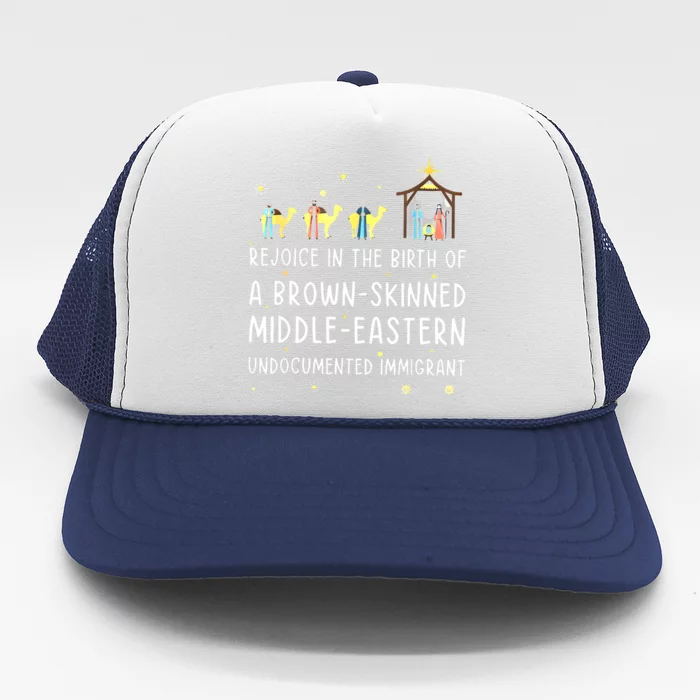 Rejoice In The Birth Of A Brown Skinned Middle Eastern Trucker Hat