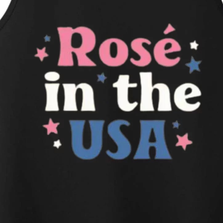 Rose In The USA 4th Of July Performance Tank