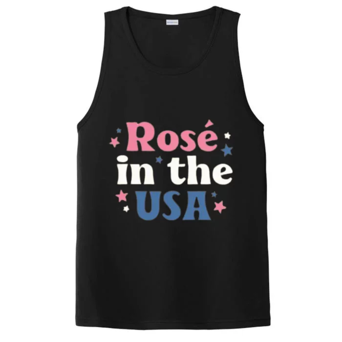 Rose In The USA 4th Of July Performance Tank