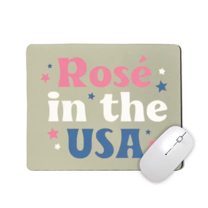 Rose In The USA 4th Of July Mousepad