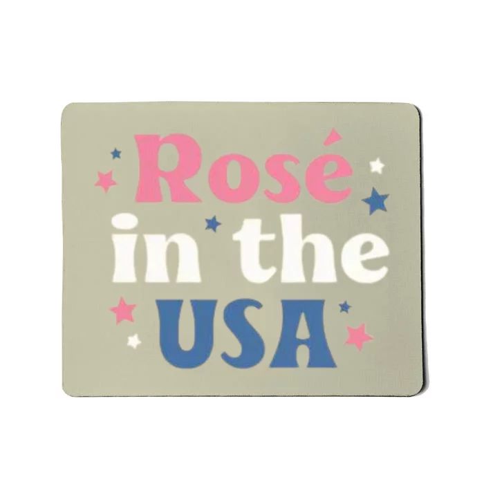 Rose In The USA 4th Of July Mousepad