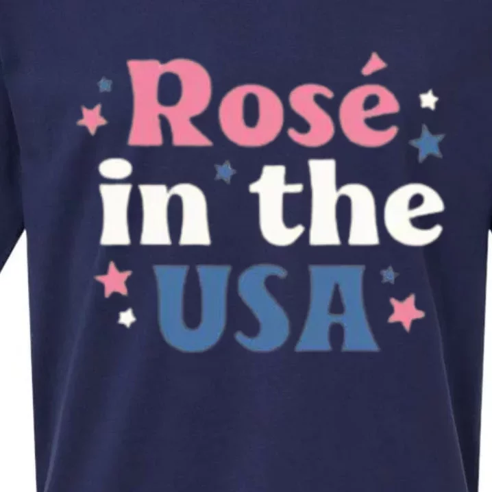 Rose In The USA 4th Of July Sueded Cloud Jersey T-Shirt