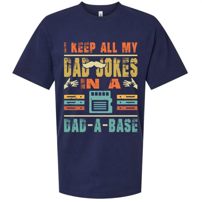 Retro I Tell Dad Jokes In A Dad Base Father Day Vintage Dad Cool Gift Sueded Cloud Jersey T-Shirt