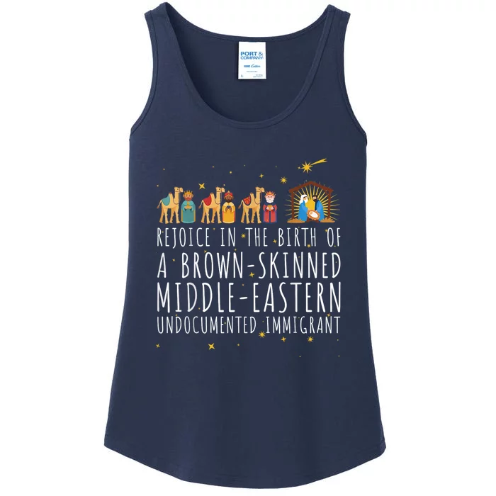 Rejoice In The Birth Of A Brown Skinned Middle Eastern Ladies Essential Tank