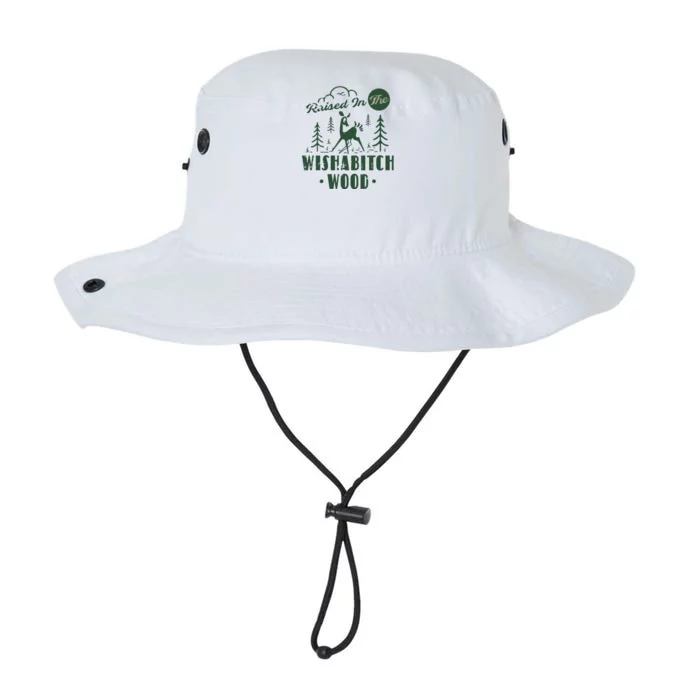 Raised In The Wishabitch Woods Funny Camping Legacy Cool Fit Booney Bucket Hat