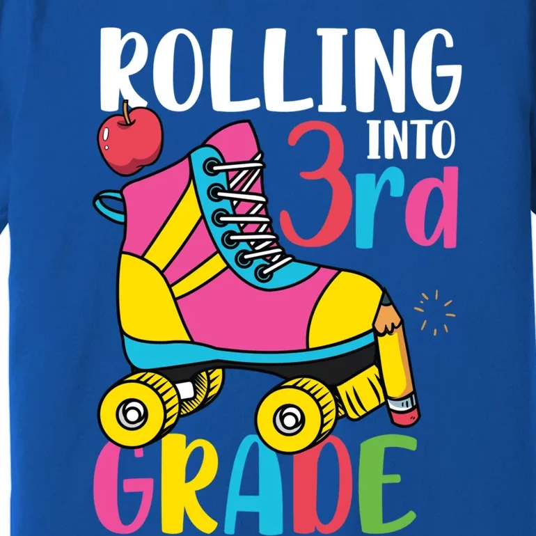 Rolling Into Third Grade Cute 3Rd Grade Meaningful Gift Premium T-Shirt