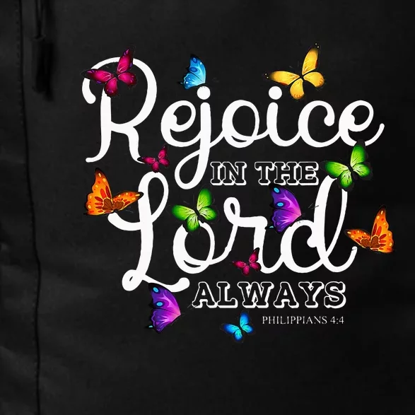 Rejoice In The Lord Always Philippians 44 Bible Verse Daily Commute Backpack