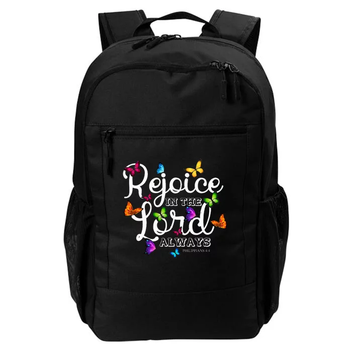 Rejoice In The Lord Always Philippians 44 Bible Verse Daily Commute Backpack