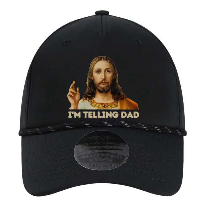 Retro IM Telling Dad Funny Religious Christian Jesus Performance The Dyno Cap