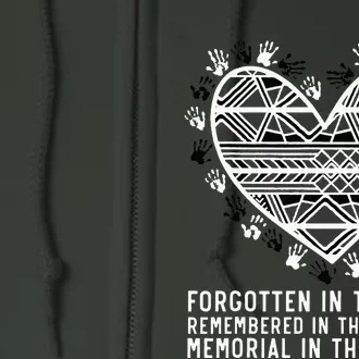 Remembered In The Present Orange Day Indigenous Children Full Zip Hoodie