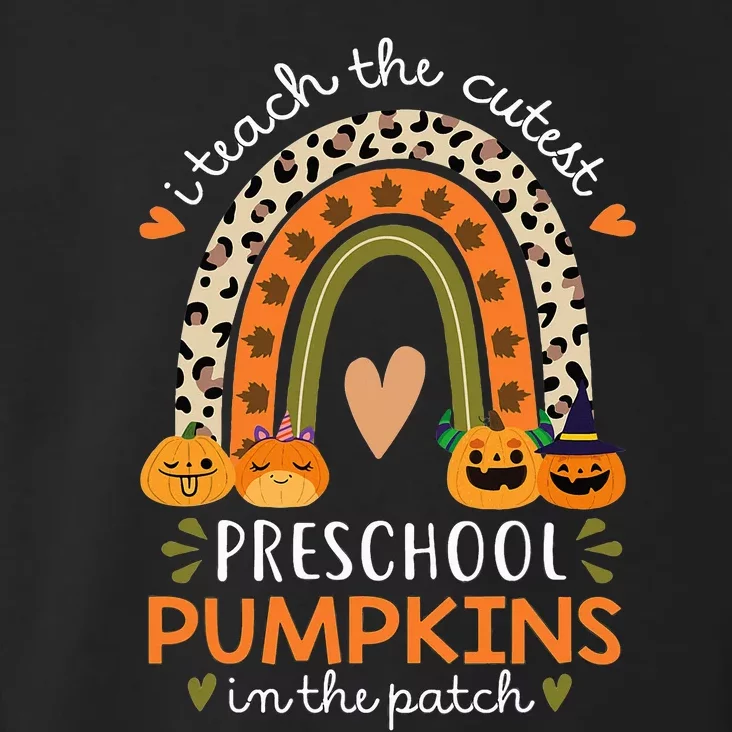 Rainbow I Teach The Cutest Pumpkins In Patch Fall Preschool Toddler Hoodie