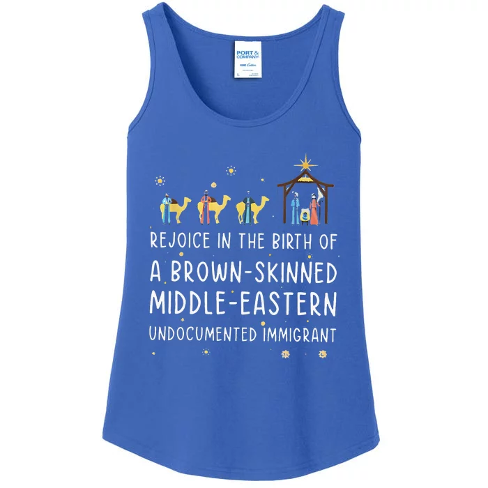 Rejoice In The Birth Of A Brown Skinned Middle Eastern Ladies Essential Tank