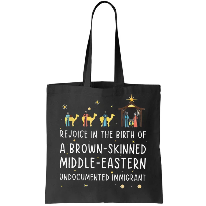 Rejoice In The Birth Of A Brown Skinned Middle Eastern Tote Bag