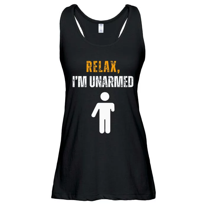 Relax I’M Unarmed Funny Hand Amputee Ladies Essential Flowy Tank