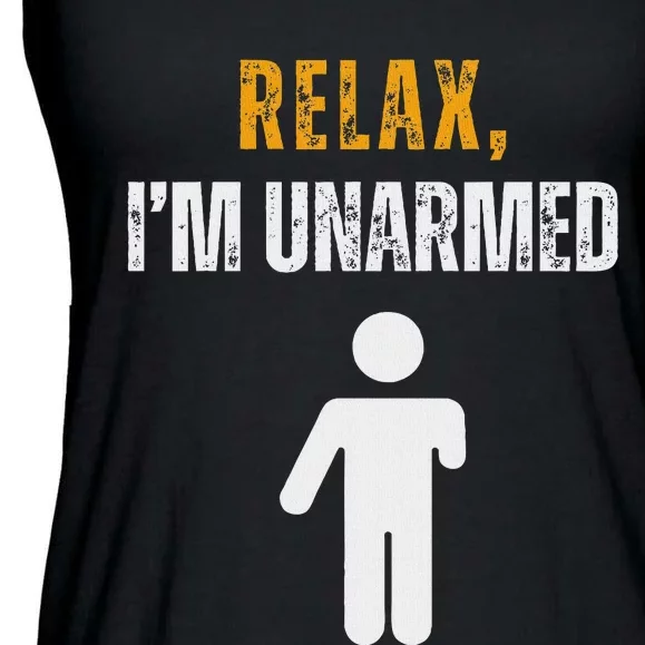 Relax I’M Unarmed Funny Hand Amputee Ladies Essential Flowy Tank