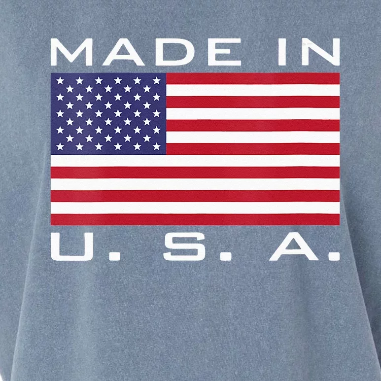 RAISED IN USA FLAG AMERICAN MADE BRED AMERICA Garment-Dyed Women's Muscle Tee