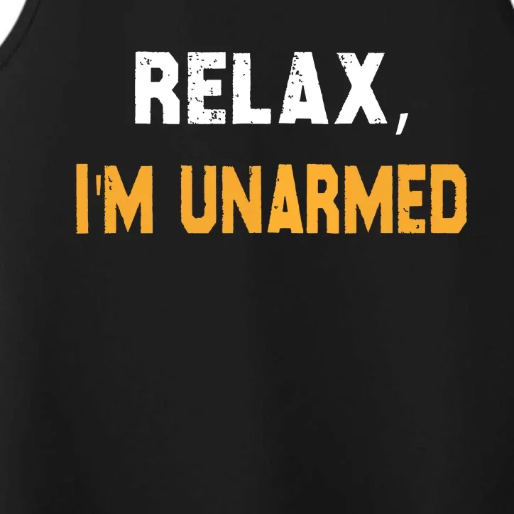 Relax Im Unarmed Performance Tank