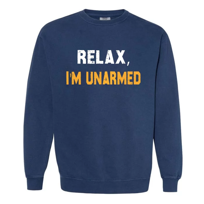 Relax Im Unarmed Garment-Dyed Sweatshirt