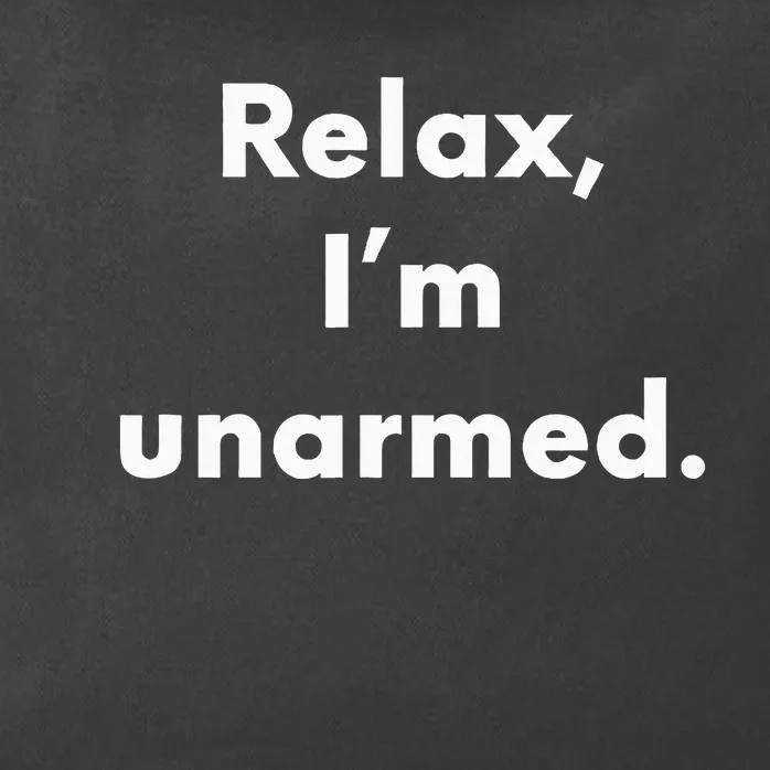 Relax I’M Unarmed Funny Amputee Zip Tote Bag