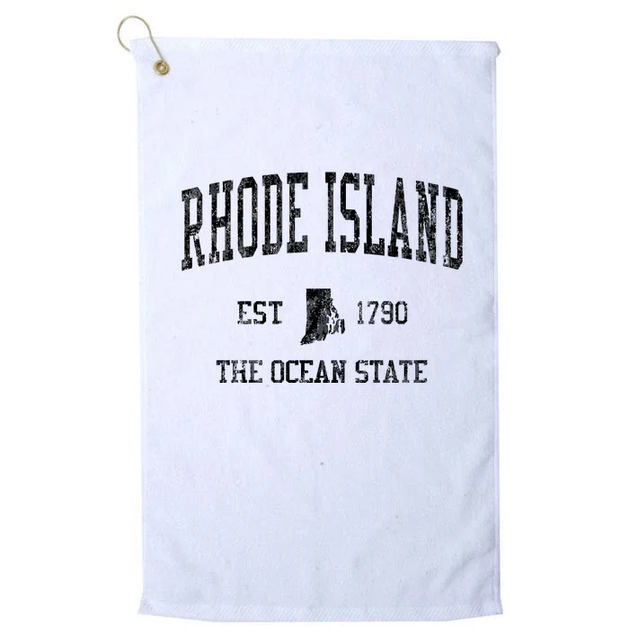 Rhode Island Vintage Established Sports Design Platinum Collection Golf Towel