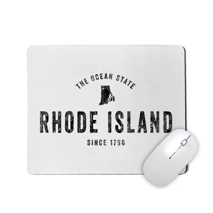 Rhode Island Vintage Established Sports Design Retro Ri Mousepad