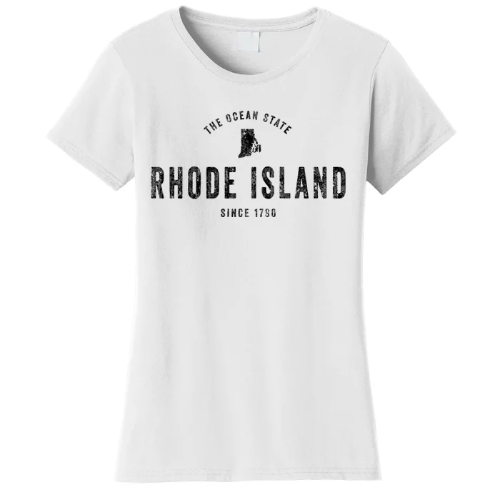 Rhode Island Vintage Established Sports Design Retro Ri Women's T-Shirt