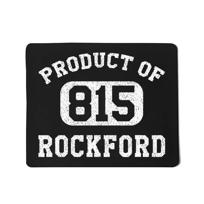 Rockford Illinois Vintage Retro Area Code Mousepad