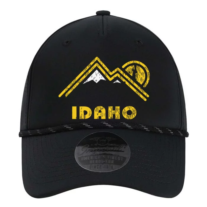 Retro Idaho Vintage Mountains Performance The Dyno Cap