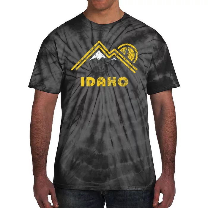 Retro Idaho Vintage Mountains Tie-Dye T-Shirt