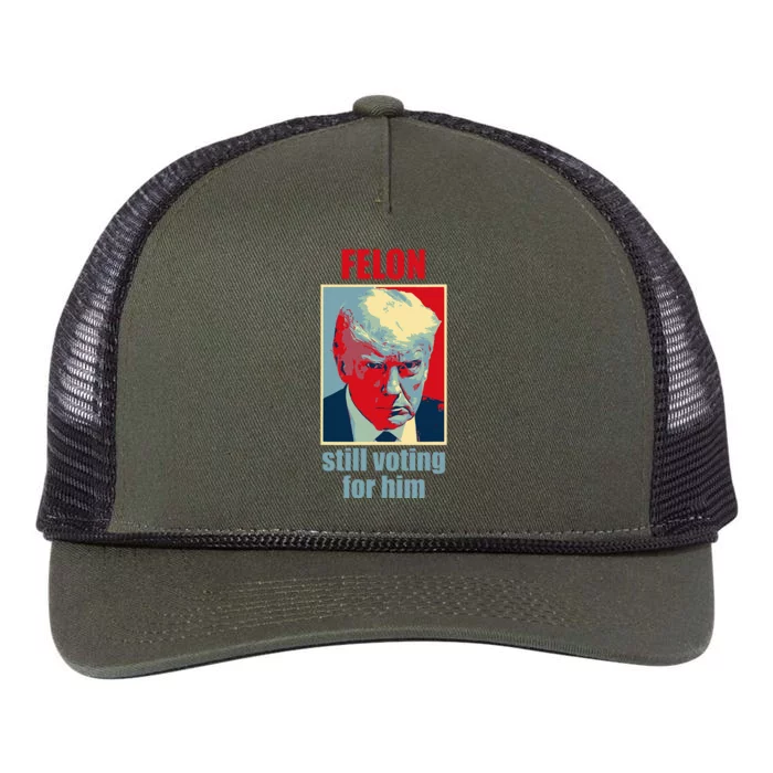 Retro IM Voting For The Convicted Felon November 5th Retro Rope Trucker Hat Cap