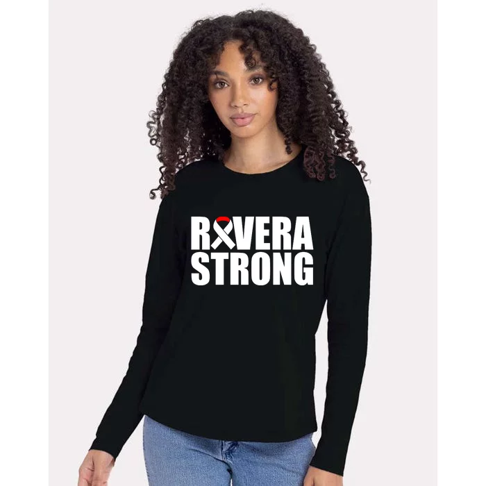 Rivera Strong Squamous Cell Carcinoma Awareness Womens Cotton Relaxed Long Sleeve T-Shirt