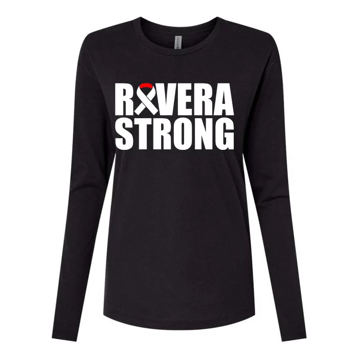 Rivera Strong Squamous Cell Carcinoma Awareness Womens Cotton Relaxed Long Sleeve T-Shirt